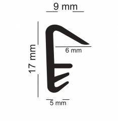 Ahşap Pencere Fitili 9mm Krem (500 Metre)