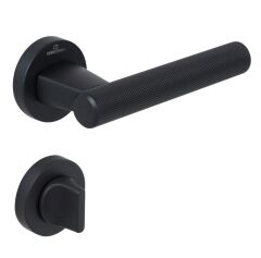 FUGI-K Kapı Kolu Seti WC Siyah Mat