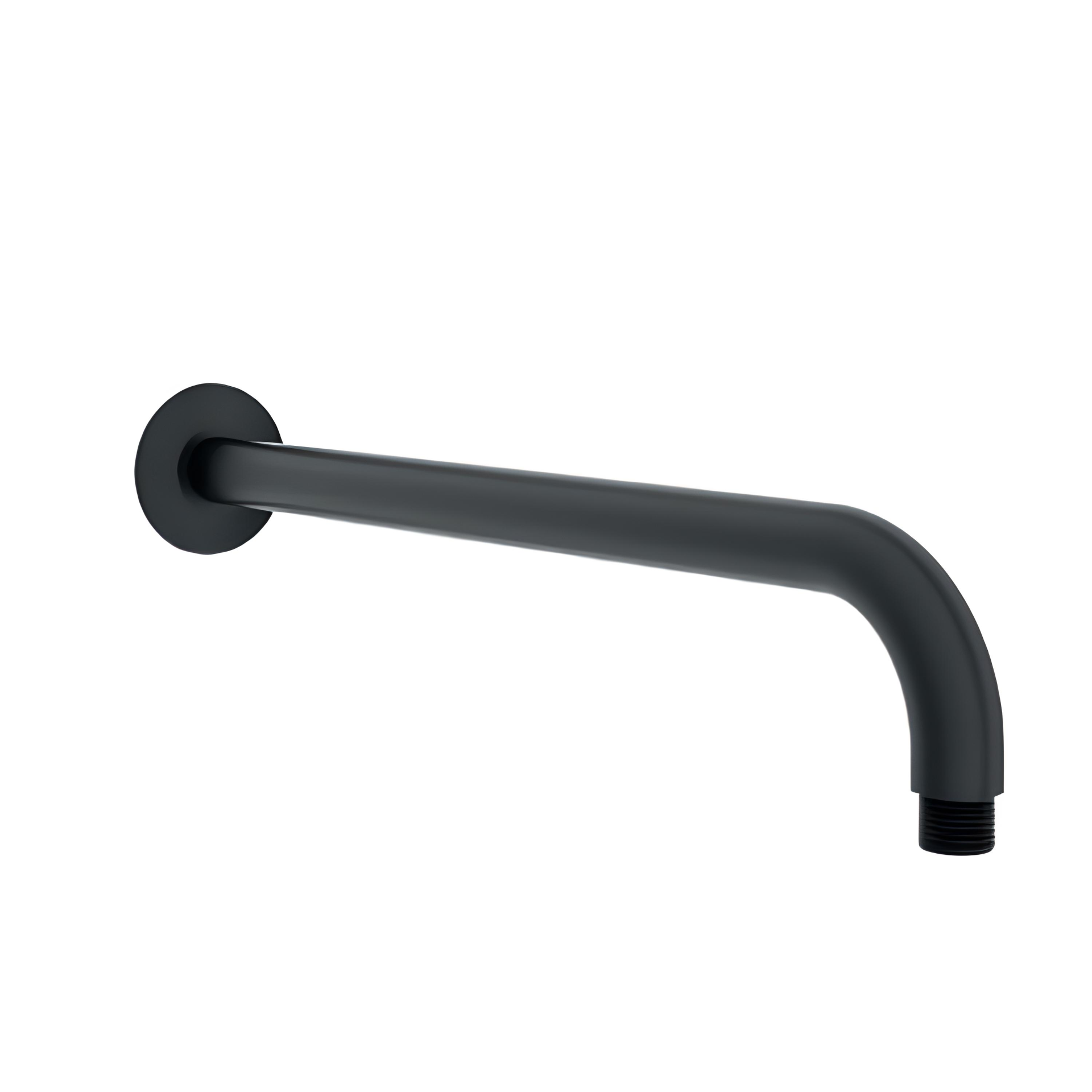 Hafele Duvardan Tepe Duşu Borusu Fluxo Yuvarlak Mat Siyah