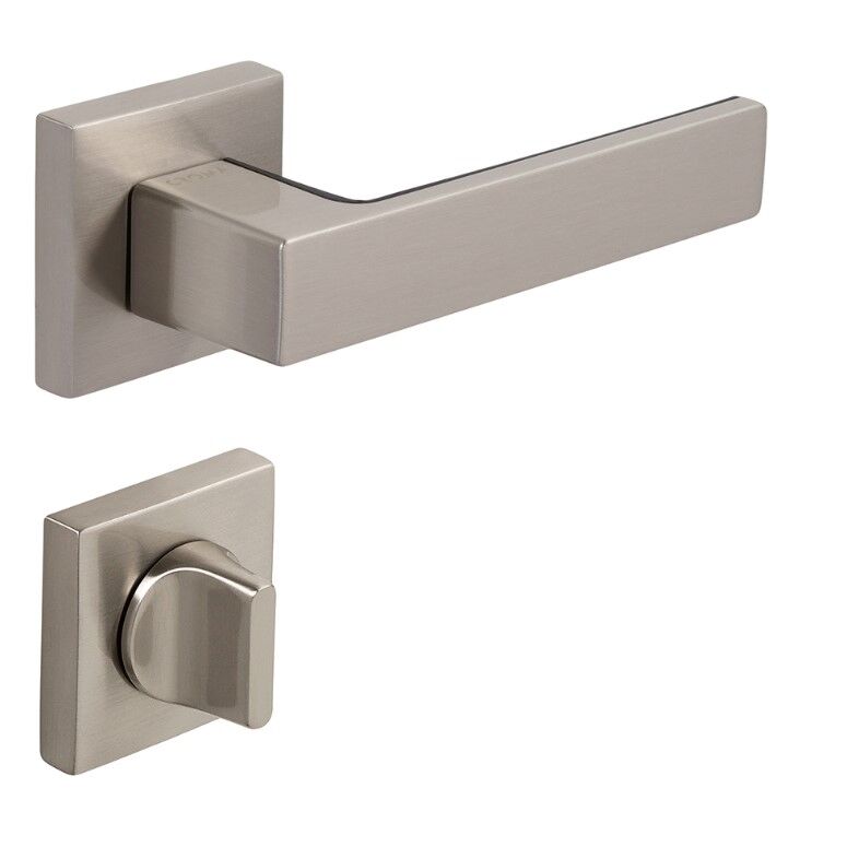 Zera-S Kapı Kolu Seti WC Inox-Siyah