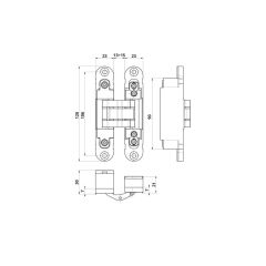 Otlav Invısacta Gizli Menteşe Paslanmaz Çelik Renk IN230120VN02