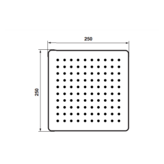 Hafele Tepe Duşu Fluxo Sg Köşeli Parlak Altın