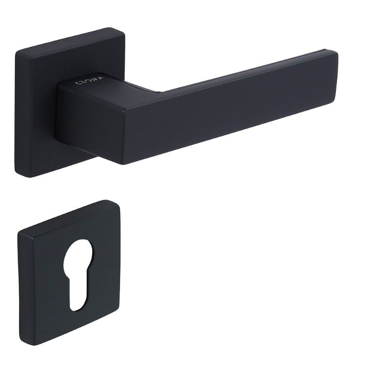 Zera-S Kapı Kolu Seti Yale Siyah Mat