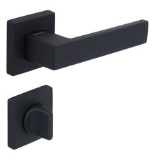 Zera-S Kapı Kolu Seti WC Siyah Mat