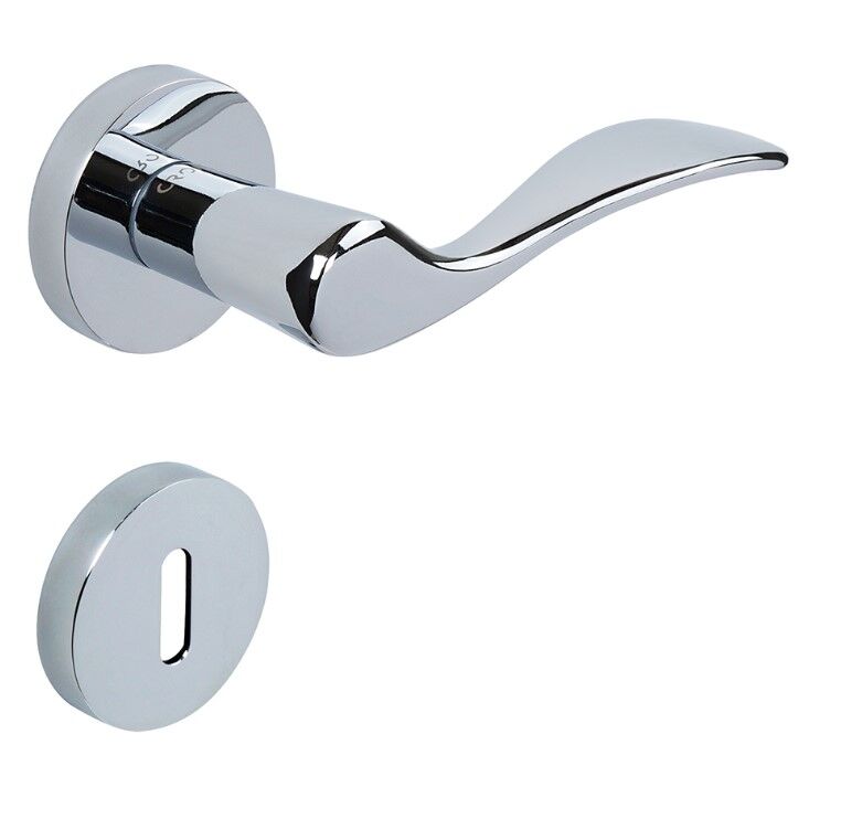 Eva Kapı Kolu Seti Oda Krom Parlak