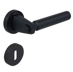 HANA-F Kapı Kolu Seti Oda Siyah Mat