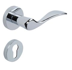 Eva Kapı Kolu Seti Yale Krom Parlak