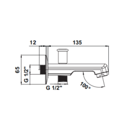 Hafele Yönlendiricili Çıkış Ucu Fluxo Yuvarlak Mat Siyah