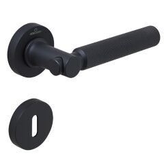 TROY-K Kapı Kolu Seti Oda Siyah Mat