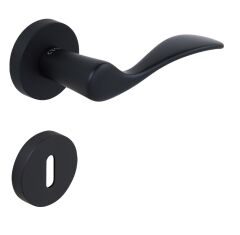 Croma Eva Kapı Kolu Seti Oda Siyah Mat