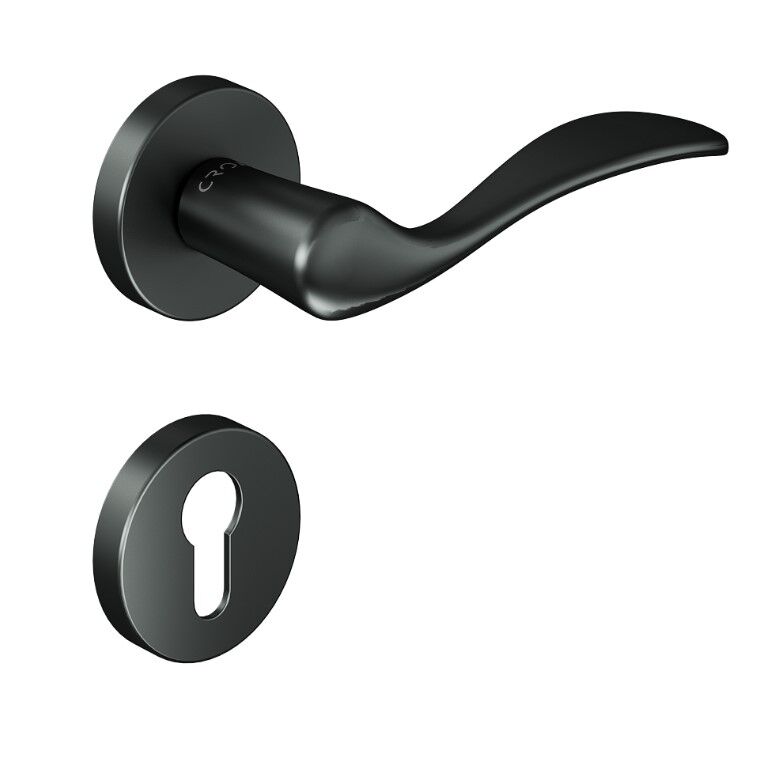 Eva Kapı Kolu Seti Yale Mat Antrasit