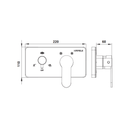 Hafele Sıva Üstü Grubu Fluxo Trio Parlak Altın