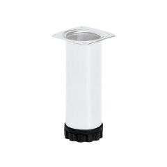 Hafele Mobilya Ayağı Dia 32 Ral9006 100mm Mat Beyaz Renk