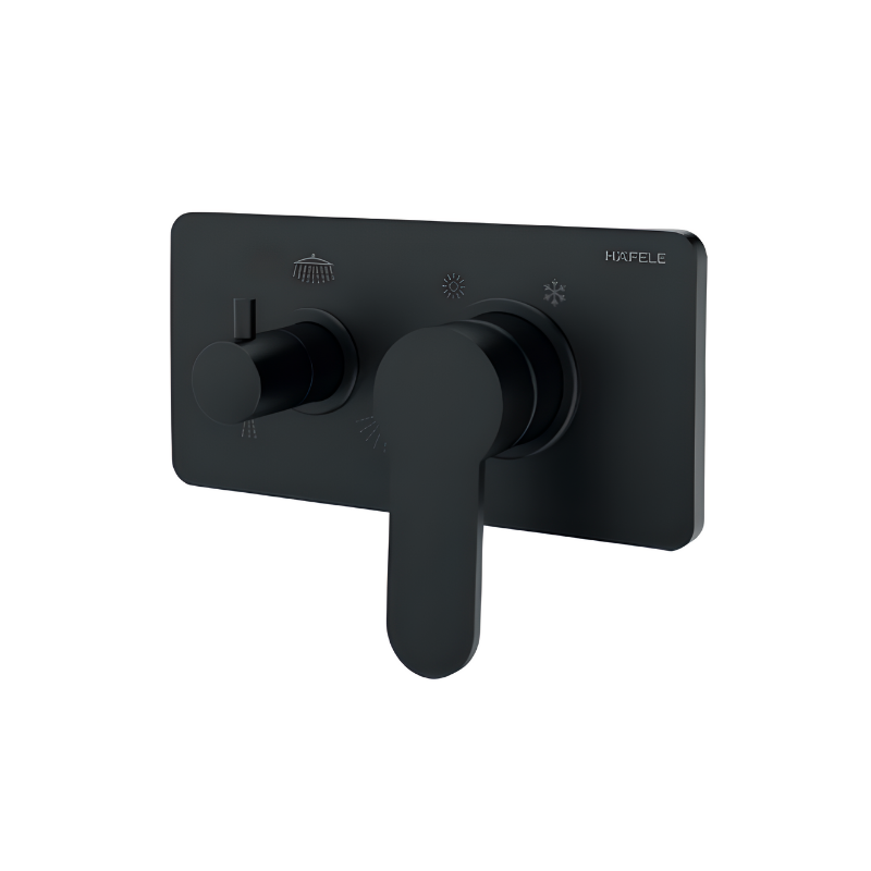 Hafele Sıva Üstü Grubu Fluxo Trio Mat Siyah