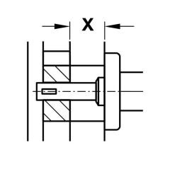 Hafele Tek Taraflı Mil, 8x71mm