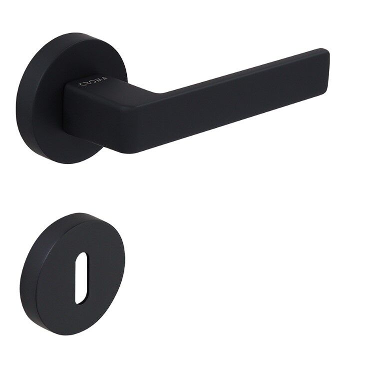 Croma Eta Kapı Kolu Seti Oda Siyah Mat