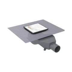 Hafele VENTUS Yer Süzgeci Yatay 100X100 Mat Siyah