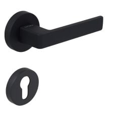 Croma Eta Kapı Kolu Seti Yale Siyah Mat