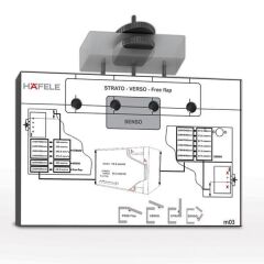 Hafele Free Flap/Up/Swing/Fold Kapak Şablonu