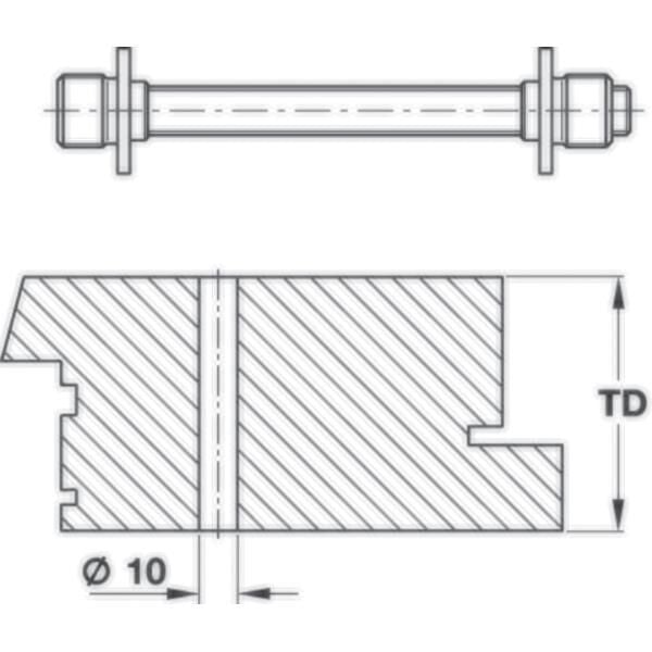 Hafele Çekme Kol Bağlantı Elemanı Tek Taraflı 47-57cm