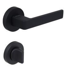 Croma Eta Kapı Kolu Seti WC Siyah Mat