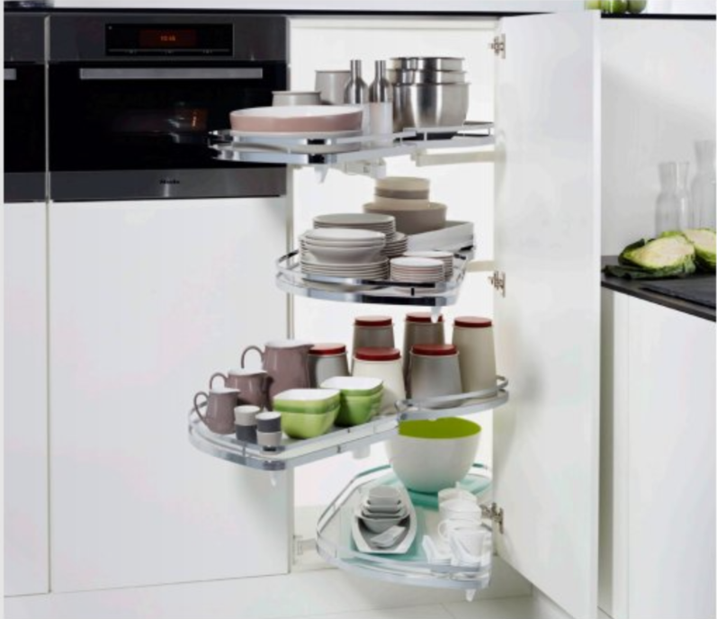 Hafele Lemans II Kiler Set Krom Sol 60/125cm