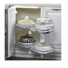 Hafele Lemans II Kiler Set Krom Sol 60/60-75cm