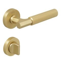 MOOD-K Kapı Kolu Seti WC Antik Pirinç Mat