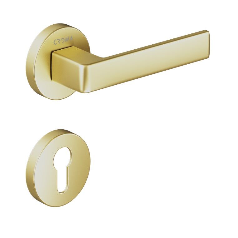 Croma Eta Kapı Kolu Seti Yale Mat Pirinç