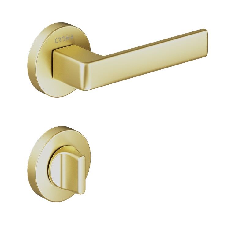 Croma Eta Kapı Kolu Seti WC Mat Pirinç