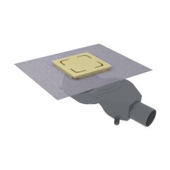 Hafele STORMA Yer Süzgeci Yatay 100X100 Parlak Altın