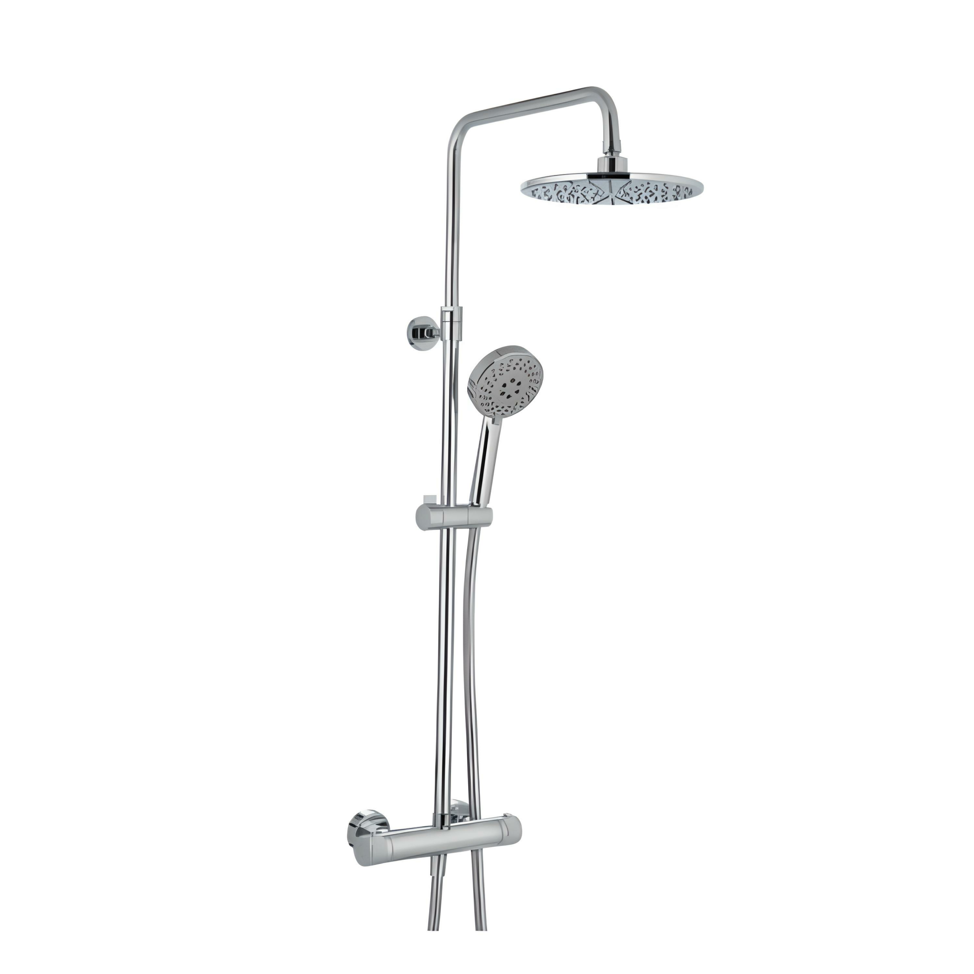 Hafele Kolonlu Duş Sistemi Boda Termo 2 Yönlü 5 Fonksiyonlu Parlak Krom