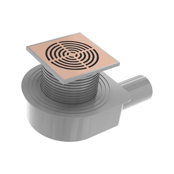 Hafele VORTEX Yer Süzgeci Yatay 100X100 Parlak Rose