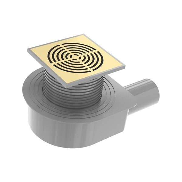 Hafele VORTEX Yer Süzgeci Yatay 100X100 Altın