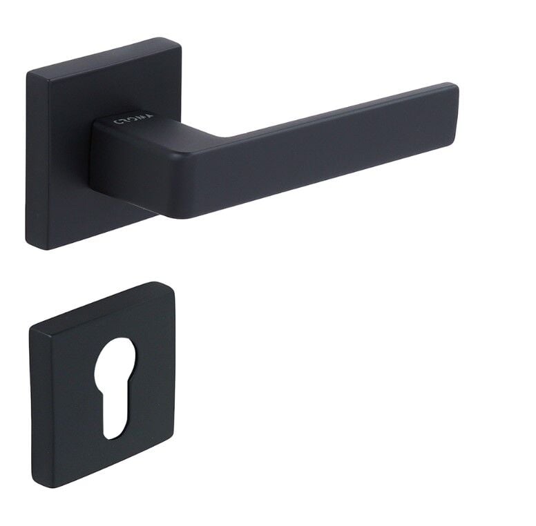 Croma Eta-S Kapı Kolu Seti Yale Siyah Mat