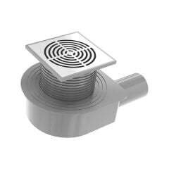 Hafele VORTEX Yer Süzgeci Yatay 100X100 Paslanmaz Çelik