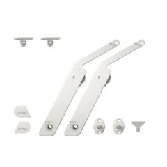 Hafele Free Flap H 1.5 Çift Makas Seti A, Beyaz Renk