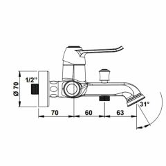Hafele Banyo Bataryası Anton Mat Siyah