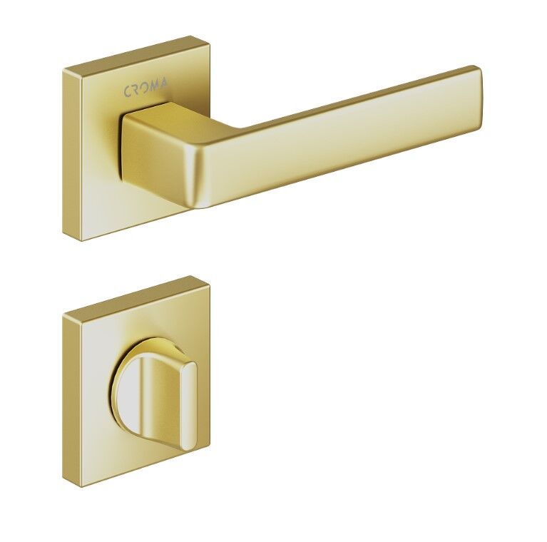 Croma Eta-S Kapı Kolu Seti WC Mat Pirinç