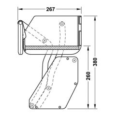 Hafele iMove Kiler Sistemi 600mm Beyaz Renk
