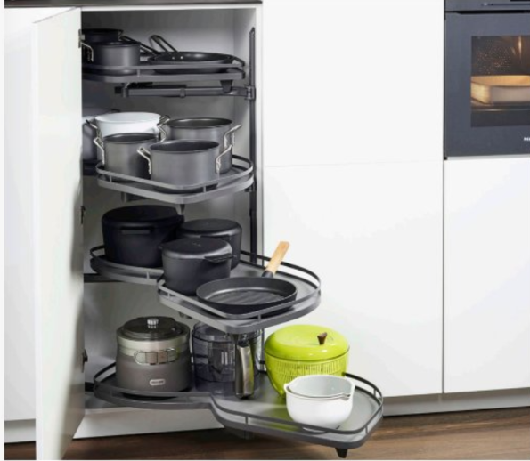 Hafele Lemans2 Sol Kiler Seti 45/125cm, Antrasit