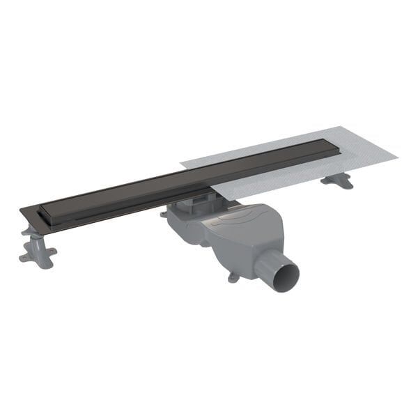 Hafele PROLINE Duş Kanalı Yatay 600mm Mat Siyah