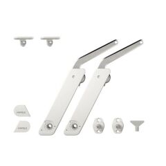 Hafele Free Flap H 1.5 Çift Makas Seti B, Beyaz/Nikel Renk