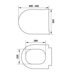 Hafele Klozet Kapağı Arena R DP Mat Vizon