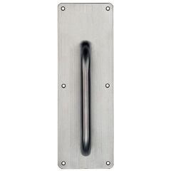 Hafele İtme Plakası Kollu 100x300mm Mat Paslanmaz Çelik