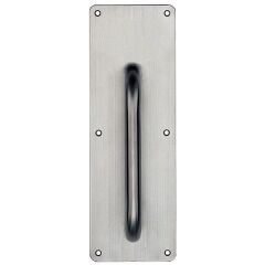 Hafele İtme Plakası Kollu 100x300mm Mat Paslanmaz Çelik