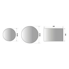 Hafele Banyo Aynası Oasis Led Buğu Çözücülü Ø800mm