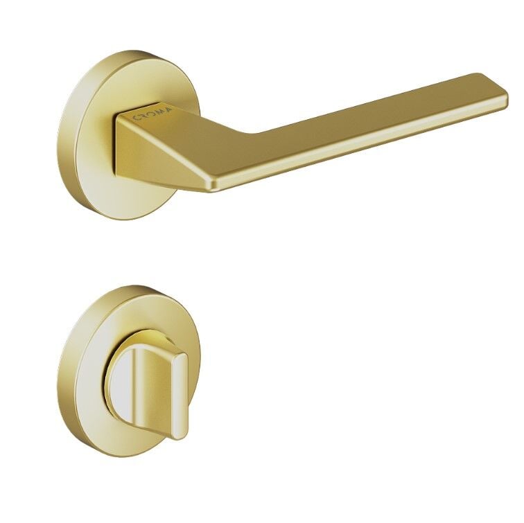 Croma Via Kapı Kolu Seti WC Mat Pirinç