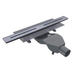 Hafele STREAMLINE Duş Kanalı Yatay 600mm Titanyum