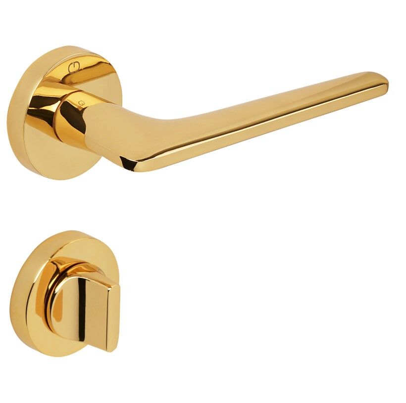 GIGI Kapı Kolu Seti WC Altın Parlak